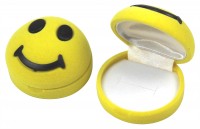 53901 S Flocked box,  smiley-face,   Children's collection