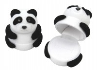 32801 S Flocked box,  panda,  Children's collection